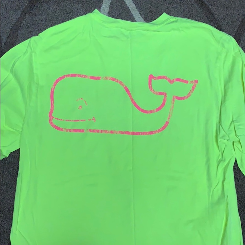 Neon yellow with hot pink vineyard vines